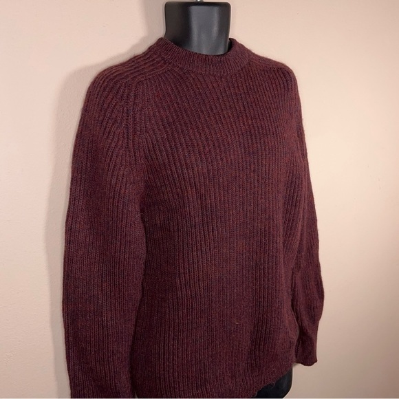 XL Vintage Kilspindie Burgundy Wool Mens Sweater Academia See Measurements Knit - Picture 3 of 14